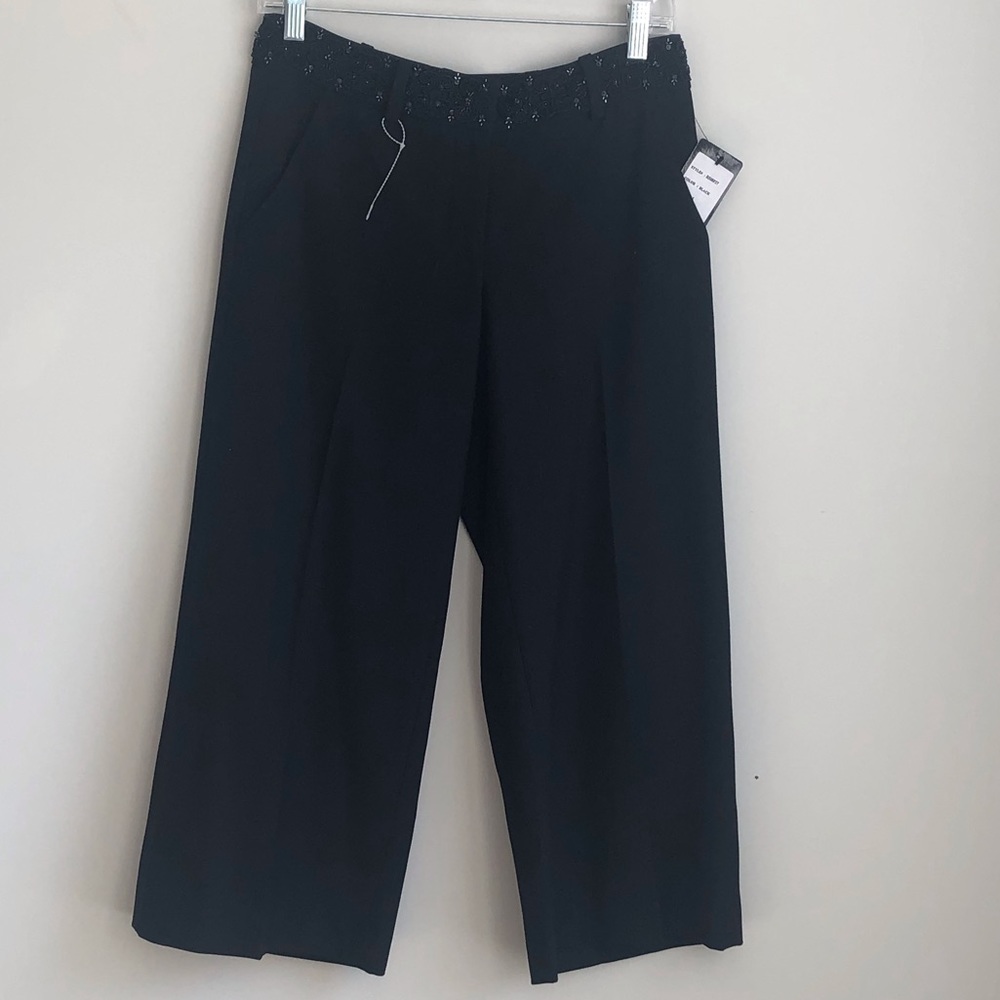 Robert Rodriquez black gauchos w/embellished waist